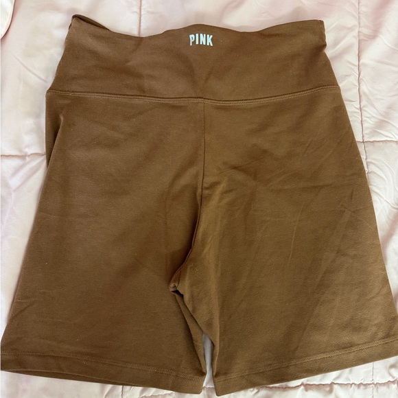 PINK brown Women's Shorts Front Twist - Picture 5 of 11